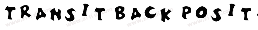 Transit Back Positiv字体转换